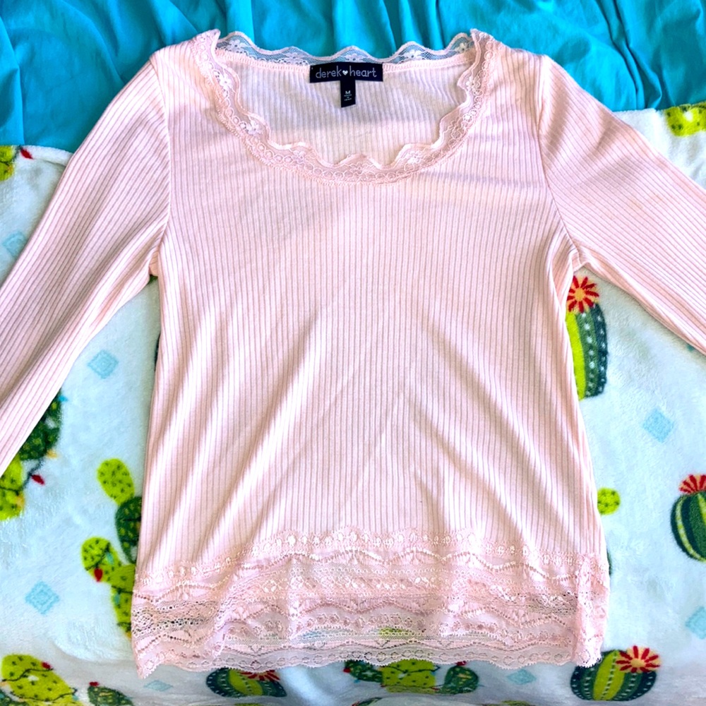 Pink Long Sleeve Shirt